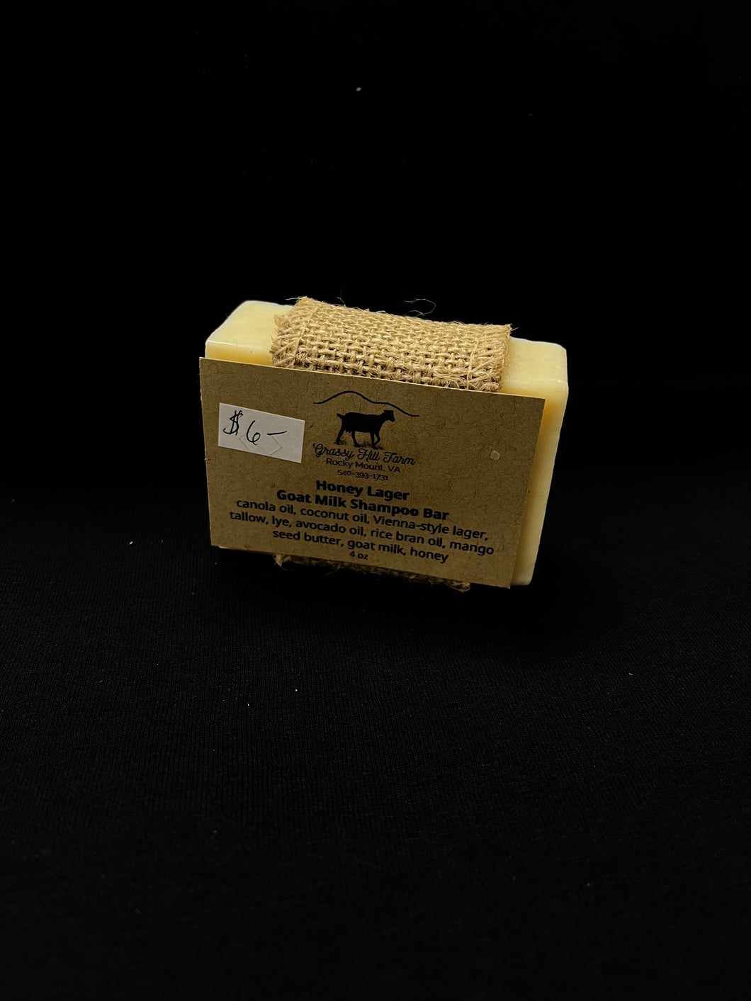 Honey Lager Goat Milk Shampoo Bar