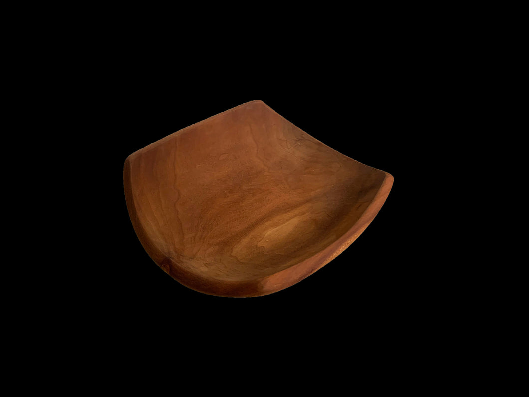 Hand Carved Cherry Platter 12